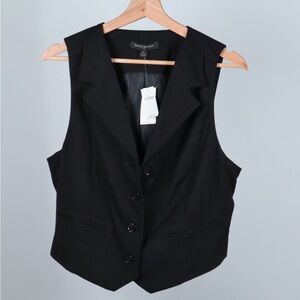 Women's Black Vest by Banana Republic